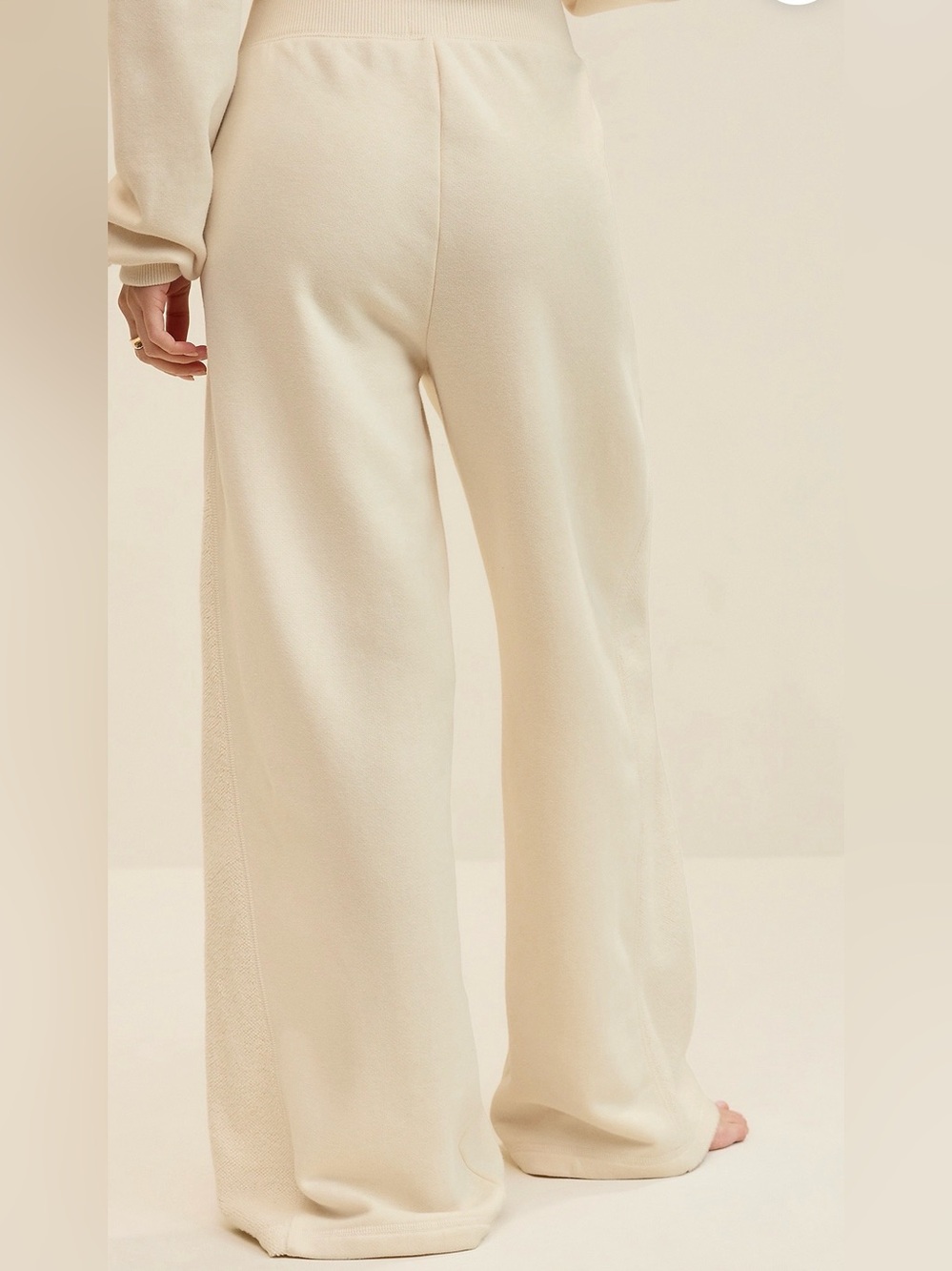 Aerie Après-Chill Wide Leg Lounge Trousers Natural XL - Picture 3 of 12
